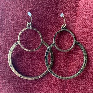 Antique style gold plated earrings